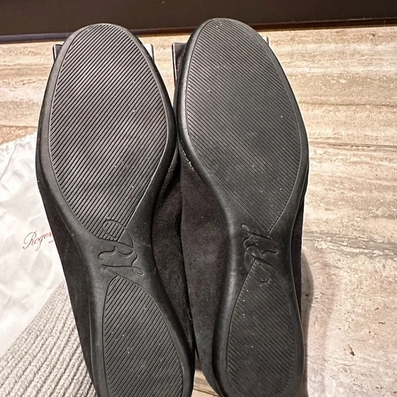 Roger Vivier Suede Metallic Ballet Flats in Black and Ombré Size 35 - Picture 7 of 7